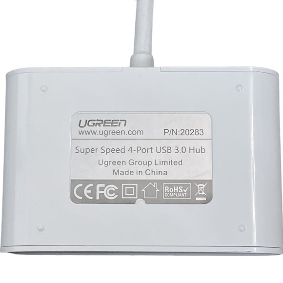 4 Port USB Hub White - Picture 7 of 9